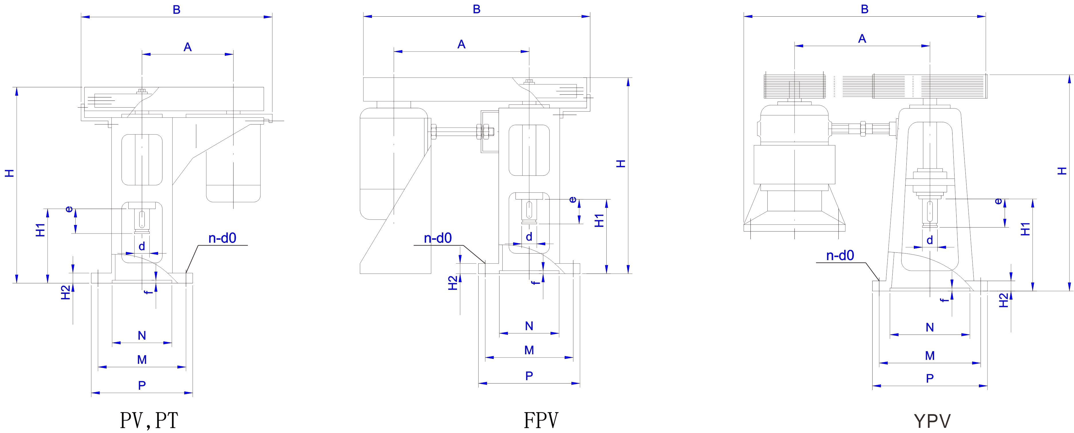   P系列皮带传动减速机设计图